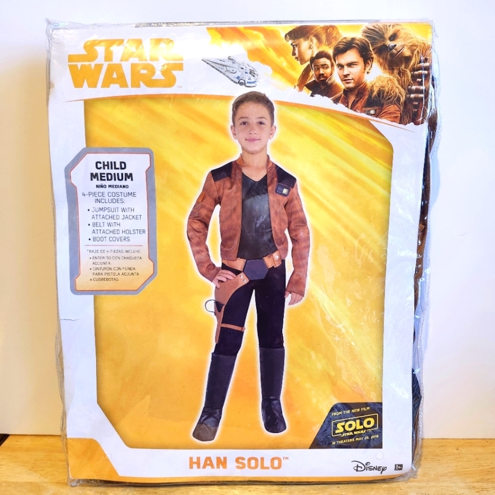 Star Wars - Han Solo Costume - Size Medium (8-10)